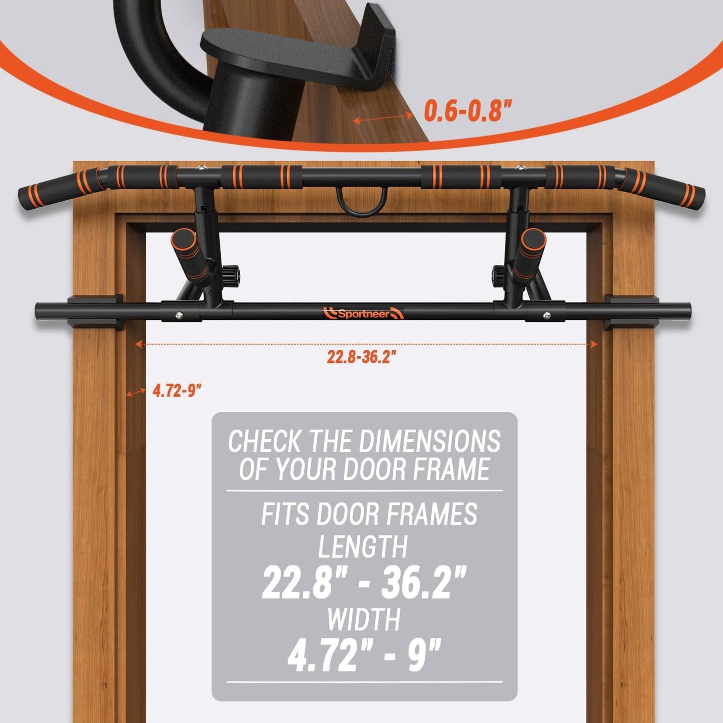Sportneer Doorway Pull up Bar with Folding Handle
