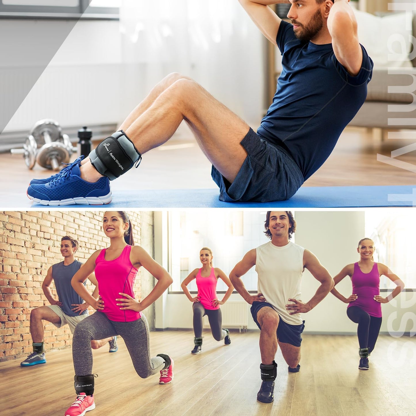 Sportneer Adjustable Ankle Weights 4-20 LBS