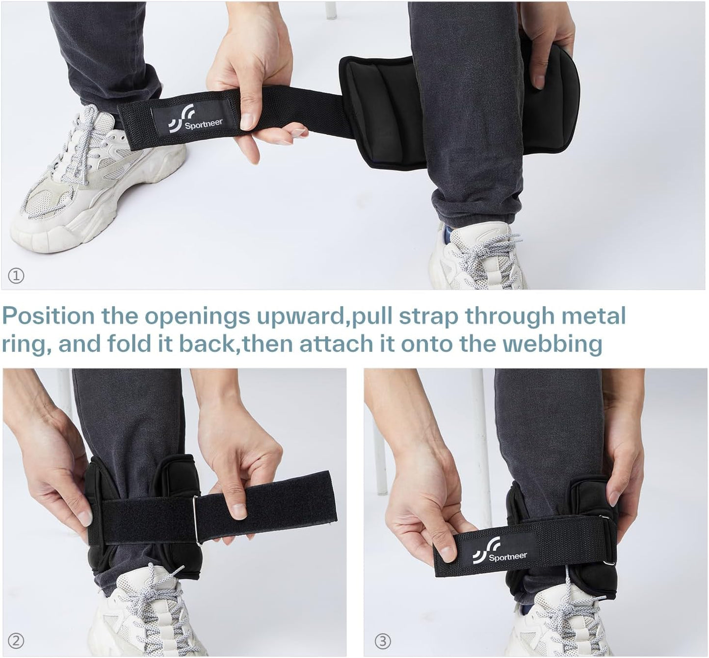 Sportneer Adjustable Ankle Weights 2-7LBS