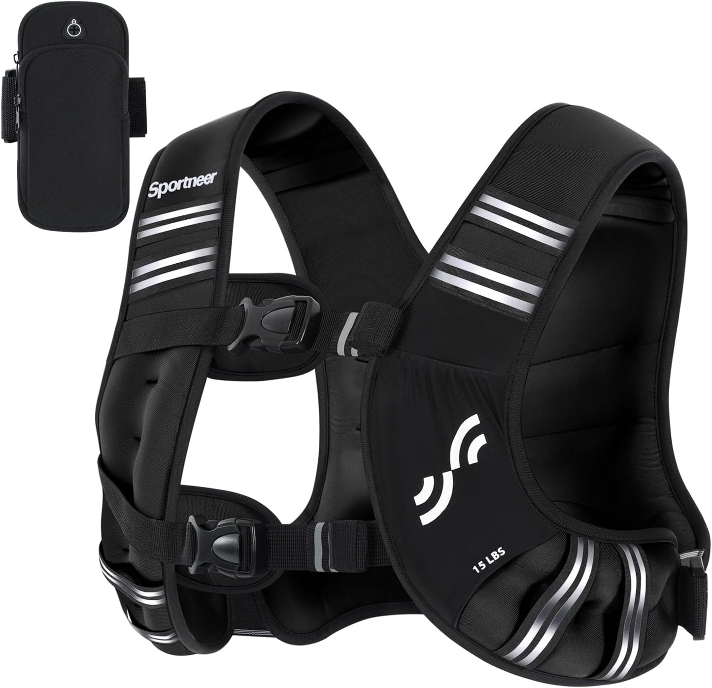 Sportneer Weighted Vest 8/12/15/20/25LBS
