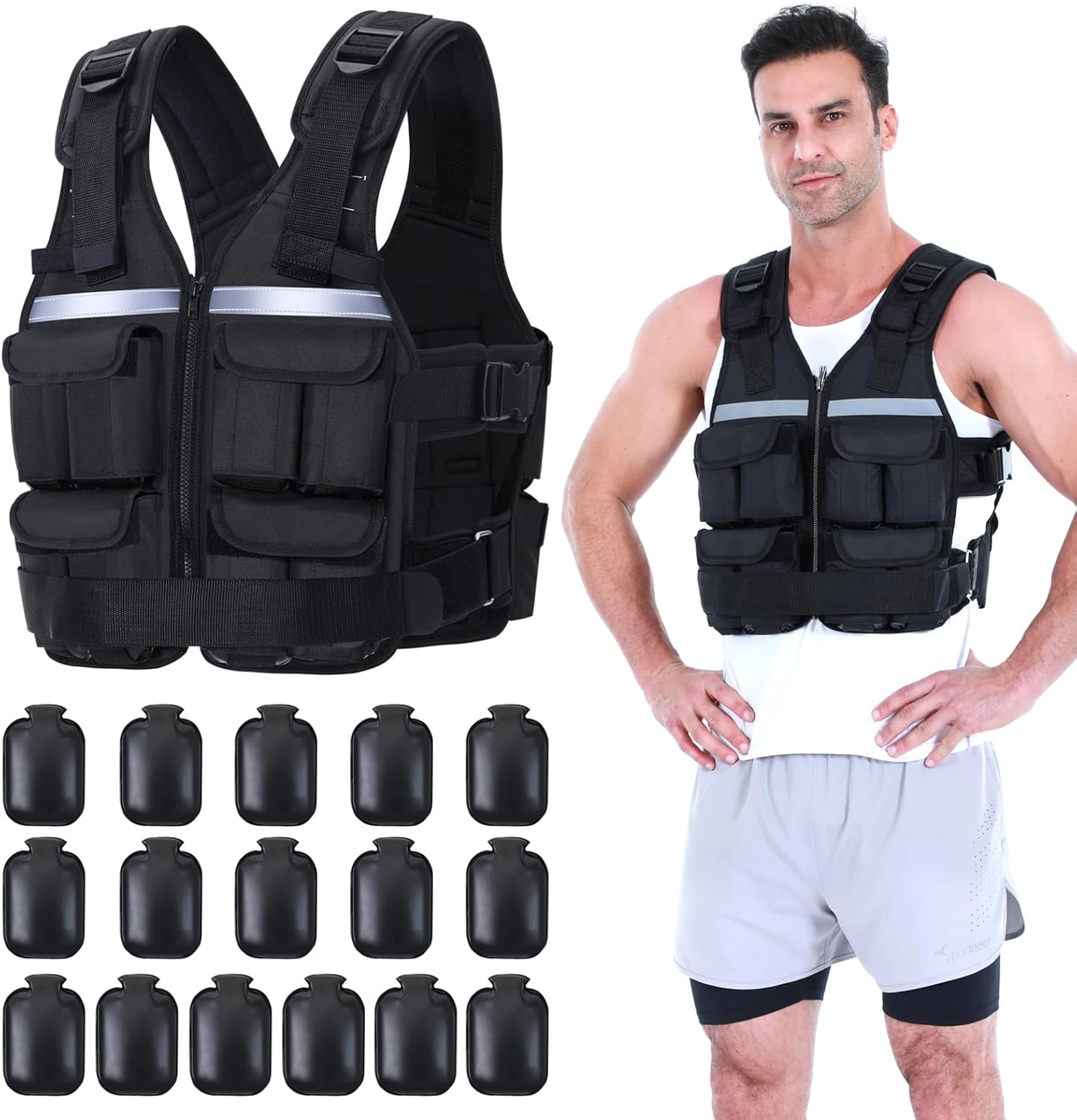 Sportneer Adjustable Weighted Vest 2-42LBS