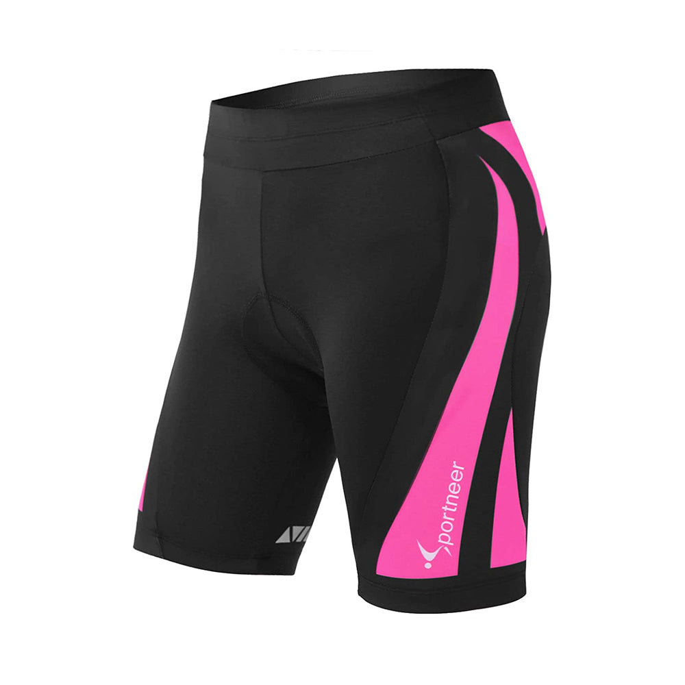 Sportneer Women's 4D Padded Cycling Shorts