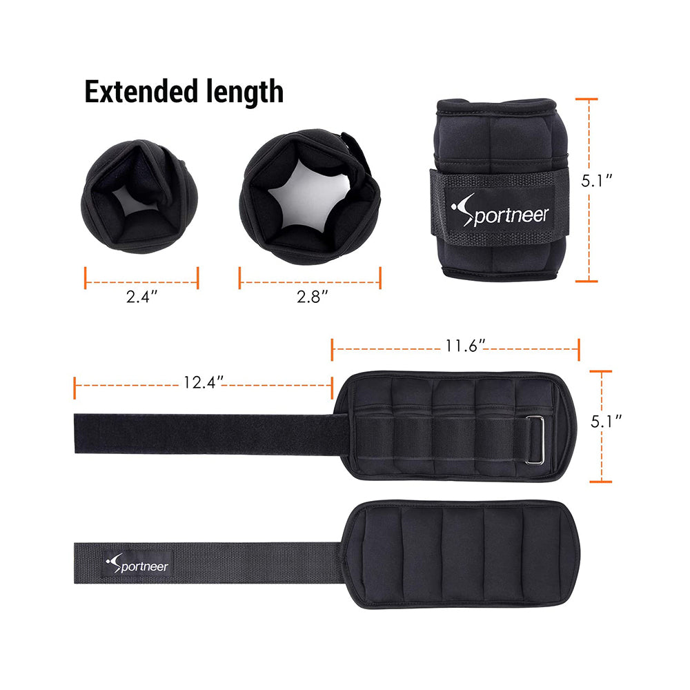 Sportneer Adjustable Wrist and Ankle Weights