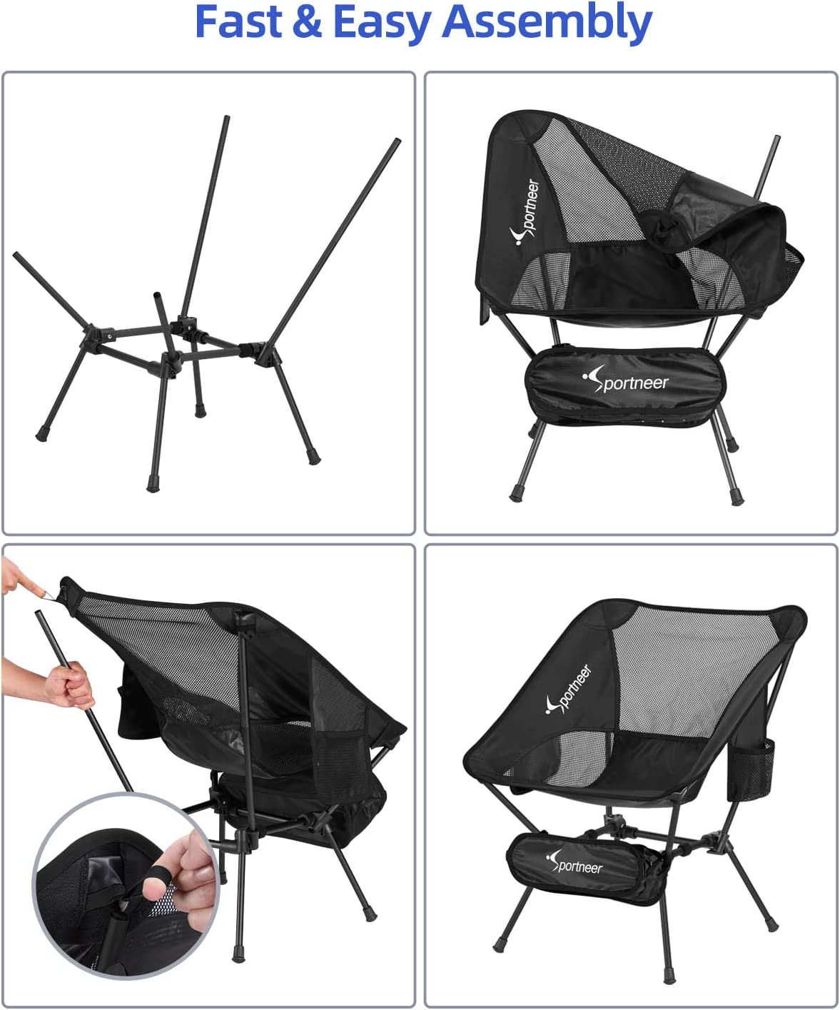 Sportneer Lightweight Portable Folding Camping Chair