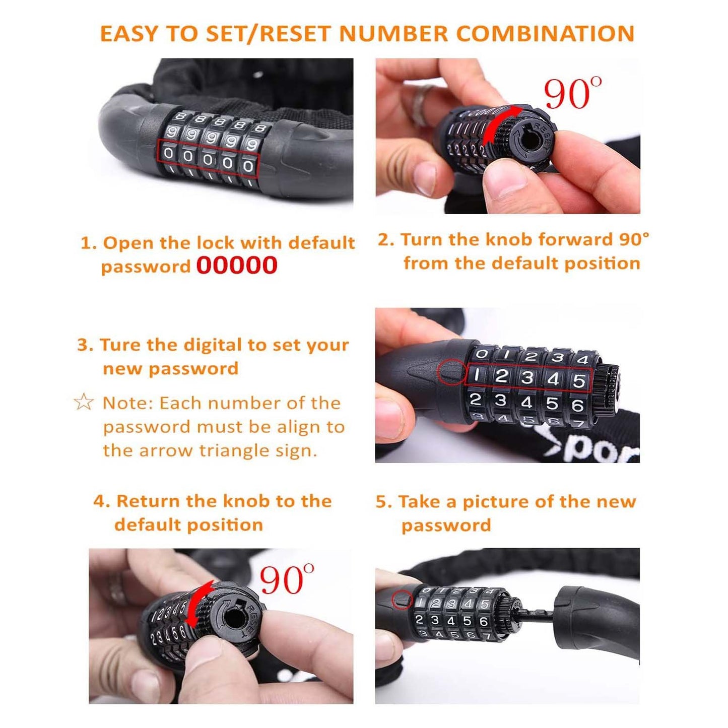 Sportneer Bike Chain Lock