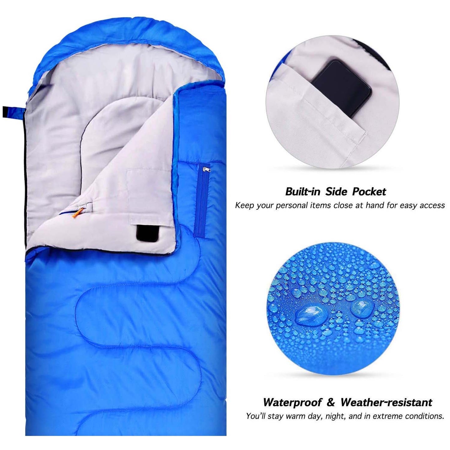 Sportneer Hooded Sleeping Bag