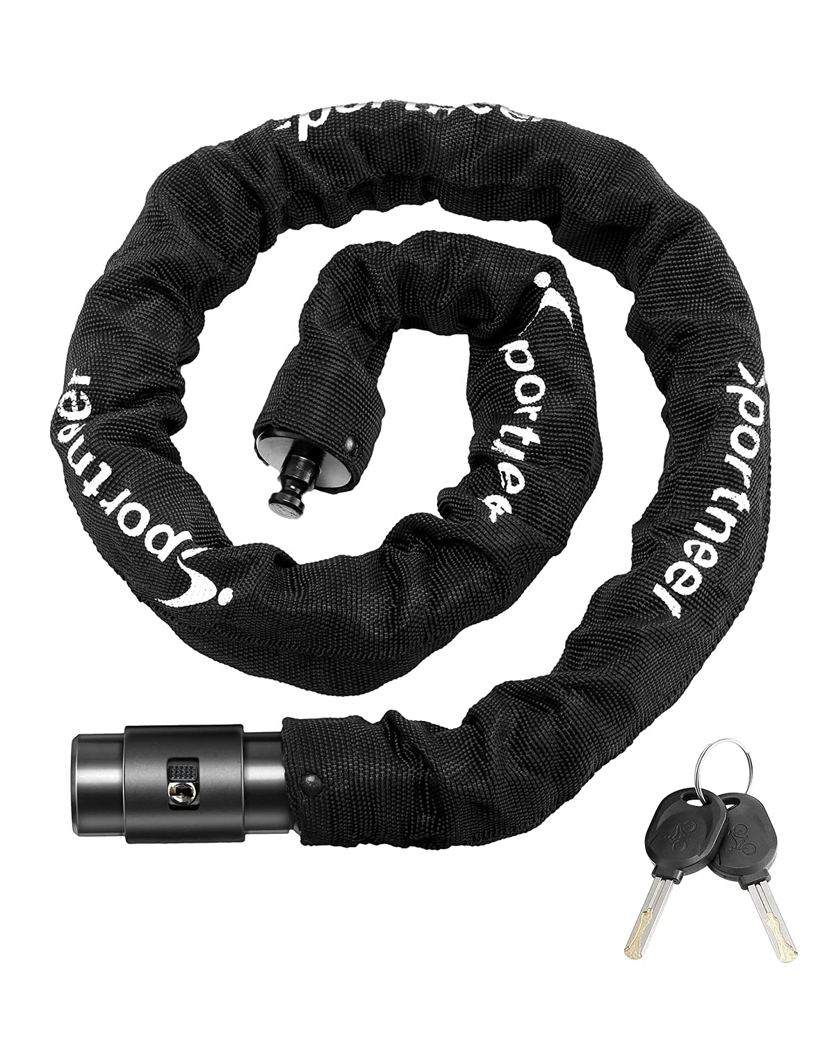 Sportneer 8mm Thicker Bicycle Chain Lock Heavy Duty Anti-Theft