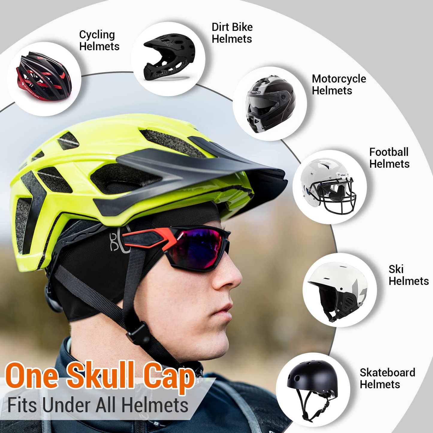 Sportneer Skull Cap Winter Cycling Hat